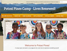 Tablet Screenshot of potosipinescamp.org